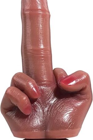 Anal Dilator Realistic Fake Anal Plug Masturbation Device, Big Middle Finger Waterproof Liquid Silicone Heterosexual Dildo Total Length 94 Inches, Couple G Spot Lesbian Anal Plug Sex Toy