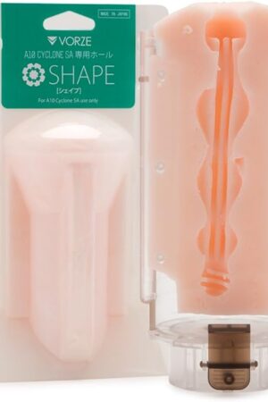 A10 Cyclone SA Inner Sleeve Shape, Male Masturbator Cup, Pocket Pussy with Thick, Elastic & Stretchy Material, Rotation Blowjob Penis Japanese Onahole, Wave Straight Grooves, Sex Toys for Men