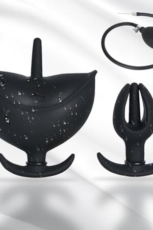 Inflatable Anal Plug, Anal Pump, Flexible-Sized Butt Plug, Anal Sex Toy, Flower Shape Removable Butt Plug, Anus Expander Anal Dildo for Unisex Gay LGBT Sex Game Prostate Massager