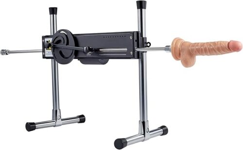 Y-NOT Electric Dual Penetration Sex Machine with Realistic Dildo, Adjustable Speeds - For Singles, Couples