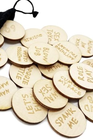 20Pcs Funny Tokens for Sex & Date Night Activities - Wooden Couples Tokens for Romantic Gifts