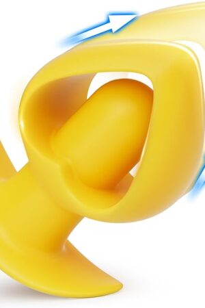 Heart-Shaped Anal Toys Prostate Massager -10 Vibration Hollow Big Butt Plug Vibrating Anal Plug Sex Toys for Men Women- Silicone Anal Trainer, Rechargeable, Waterproof Anal Sex Toy for Couples & Solo