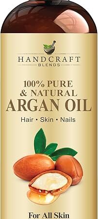 Handcraft Blends Moroccan Argan Oil - 8 Fl Oz - 100% Pure and Natural - Premium Grade Carrier Oil for Skin and Hair - Hair and Body - Massage - Cold-Pressed