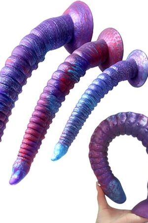 22in Silicone Super Long Tentacle Anal Dildo Butt Plug Strong Suction Cup Realistic Monster Octopus Dildos Anal Vaginal Prostate Massage G-Spot Sex Toys for Beginner Advanced Men Women (L)