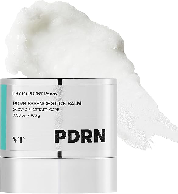 VT COSMETICS PDRN Essence Stick Balm, PDRN Collagen Multi Wrinkle Stick, All-in-One Eye & Neck Treatment, Glow Makeup Base & Face Treatment Balm, Plumping, Fine Lines (033 oz)