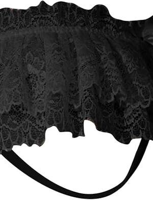 Lace Ruffle Panty Shorts Women's Sexy Lingerie Flirty Skirt for Women Naughty for Sex/play Mini Skirt with G-String