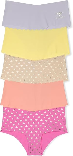 Women's No Show Cheeky Underwear, Minimal Coverage Panties for Women, Multi Pack (XS-XXL)