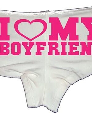 I Love My Boyfriend Panties  Cheeky Low-Rise Lingerie for Girlfriend or Naughty Wife Gift Idea