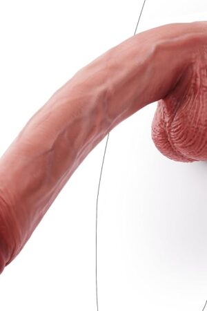 137 Inch Huge Long Dildo Soft Realistic Dual-Layer Large Silicone Dildo with Small Glans Big Anal Dildos with Strong Suction Cup Hands Free Suitable for Adult Sex Toys for Men and Women
