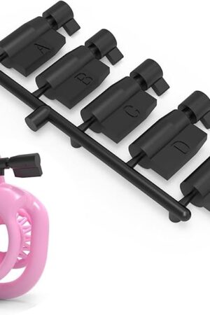 5 Pcs Chastity Cage Accessories Key Lock, Male Chastity Devices Disposable Plastic Permanent Invisible Lock Keys Set for Travel One-time Key Kit, for Nylon Penis Cage Bondage Gear & Accessorie
