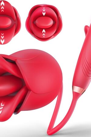 G Spot Vibrator Rose Sex Toys - Bszone 4IN1 Dildo Vibrators for Women with 10 Vibrating & Flapping Adult Sex Toy Clitoral Stimulator, Nipple Anal Vibrater Toys for Female Male Couple