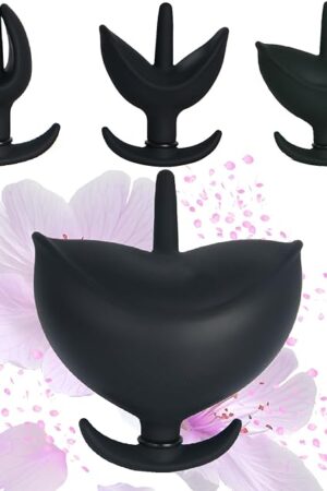 Inflatable Anal Plug, Flower-Shape Soft Butt Plug, Anal Pump, Anus Dilator Expander Anal Dildo for Unisex Gay Sex Game Prostate Massager