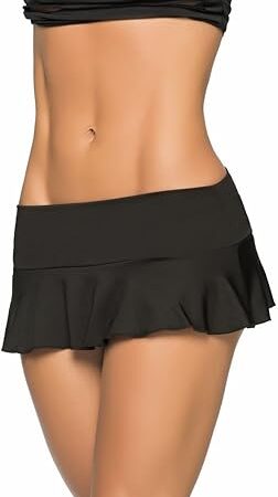 Women's Sexy Basic Ruffle Mini Skirt