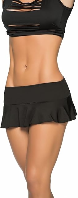 Women's Sexy Basic Ruffle Mini Skirt