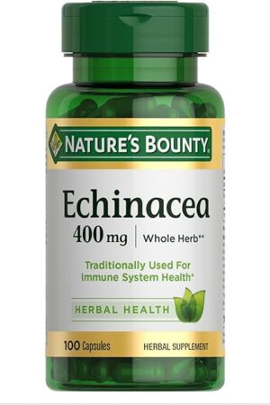 Echinacea by Nature's Bounty, Herbal Supplement, Supports Immune Health, 400mg, 100 Capsules