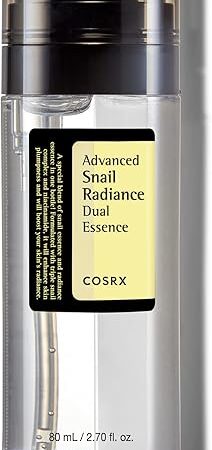 COSRX Niacinamide 5% + Snail Mucin 74% Dual Essence, Anti Aging Face Serum for Dull Skin, Mothers day gifts for mom, Sensitive Skin, Not Tested on Animals, Korean Skin Care, 270 floz / 80ml