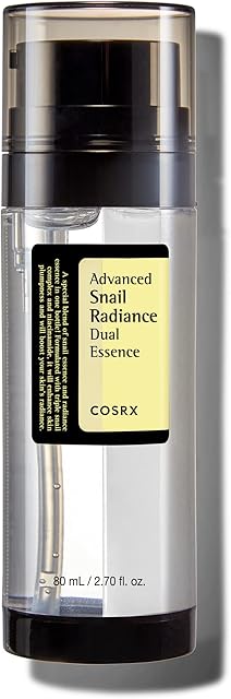 COSRX Niacinamide 5% + Snail Mucin 74% Dual Essence, Anti Aging Face Serum for Dull Skin, Mothers day gifts for mom, Sensitive Skin, Not Tested on Animals, Korean Skin Care, 270 floz / 80ml