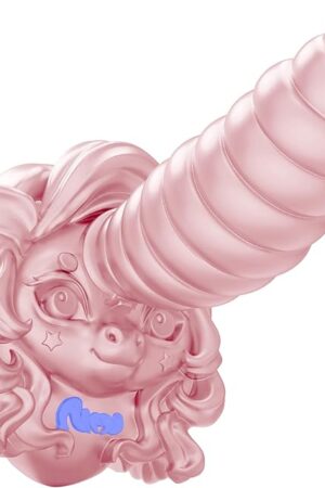 Huge Thick Monster Dildo for Beginners, Creature Giant Silicone Dildo with Strong Suction Cup, Clitoral G Spot and Anal Massage Alien Fantasy Dildos Sex Toy for Women and Couple 8.7" (Pink)