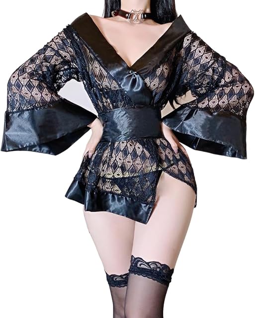 Female Japanese sexy kimono costume geisha bathrobe anime cosplay nightgown