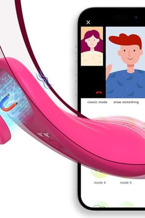 Wearable Panty Vibrator APP Remote Control with 7 Vibrations and Magnetic Clip Public Play Adult Sex Toys for Women or Couples Butterfly Vibrators Clit Mini Vibrator Vagina Stimulator (Rose)