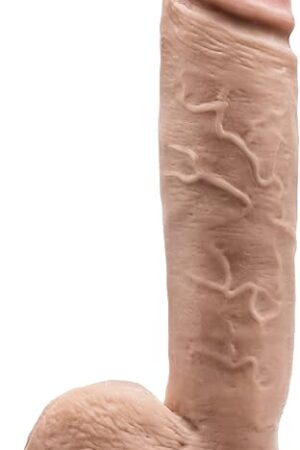 Eden Adult Sex Toys - Ultra Realistic Dildo 10.5 Inch Long - Thick Big Head Dildo with Suction Cup for Vaginal & Anal Pleasure Stimulation - Soft, Sturdy Feel Cock for Women, Men & Couples - Beige