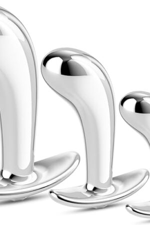 Yivans Anal Plug Anal Training Sets for Beginner - SM Fetish Sex Toys for Unisex Butt Plug with Flared Base Prostate Massager Adult Sex Toys & Games for Woman Men Couples Can Be Weared for Long Time