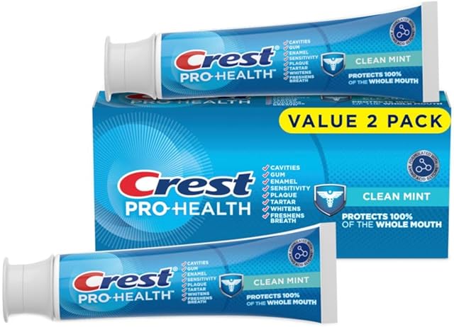 Crest Pro-Health Clean Mint Toothpaste (43oz) Twin Pack