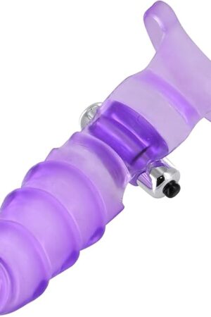 Frisky Double Finger Banger Vibrating G-spot Glove, Assorted (AE593)
