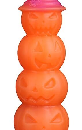630in Magic Pumpkin Huge Fantasy Dildo, Realistic Glow Silicone Dildo with Strong Suction Cup, Huge Thick Dildo for Women, Anal Plug Dildo Prostate Massager Adult Sex Toy for Women Men & Couples