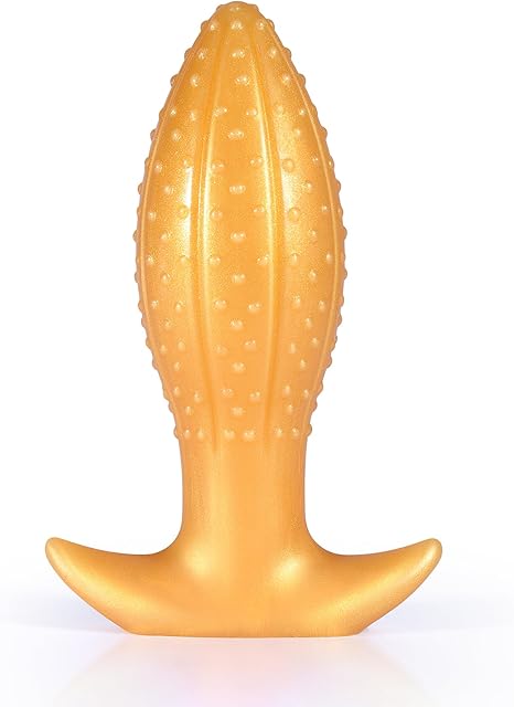 197" Big Butt Plug Anal Toy: Ultra Soft Anal Plug Mango Shape Anal Dildo with Curved Base, Wearable Fantasy Dildo Anus Dilator Prostate Massage for Advanced Players(M)