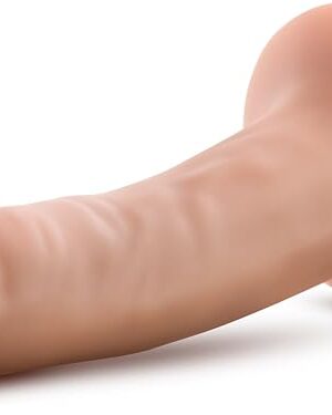 Eden Adult Sex Toy - Realistic Beginner Dildo 5 Inch Triple Density Ultra-Soft Posable Shaft, Hands-Free Suction Cup & Strap-On Compatible - G Spot & Anal Play - Women, Men & Couples Pleasure - Beige