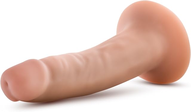 Eden Adult Sex Toy - Realistic Beginner Dildo 5 Inch Triple Density Ultra-Soft Posable Shaft, Hands-Free Suction Cup & Strap-On Compatible - G Spot & Anal Play - Women, Men & Couples Pleasure - Beige