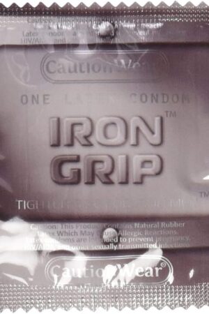CautionWear Iron Grip Male Latex Condom (24), Clear, 24 Count (Pack of 1)