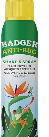Badger Bug Spray, Family Friendly All Natural Mosquito Repellent w/Organic Essential Oils, Great Smelling Citronella Spray, Effective for 3 Hours, Deet-Free Vegan Plant Based Insect Repellent 4 fl oz