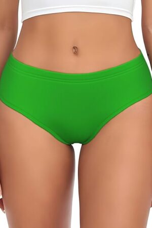 Green Womens Underwear Soft Breathable Briefs Sexy Ladies Panties Lingerie