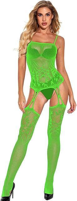 Women Fishnet Bodysuit Cut Out Bodystocking Full Body Stocking Fishnet Lingerie Body Stockings For Women Sexy
