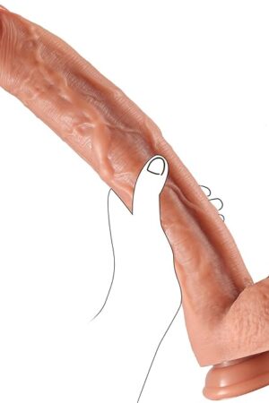 126 Inch Super Long Dildo, Large Szie Dildos with Strong Suction Cup for Anal&Vaginal Play, Soft Giant Silicone Dildo Adult Sex Toy for Women Men