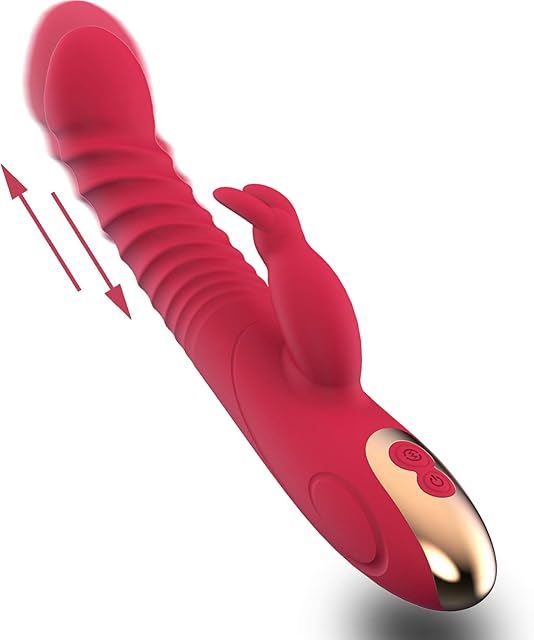Classic G Spot Vibrator Sex Toys Clitoral Rabbit Vibrators Stimulator Dildo, Anal Adult Vibrator Dildos with 8 Powerful Vibrating Modes