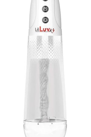 iPump Sucking Masturbator Penis Pump + Magic Sleeve USB Rechargable - White Dots