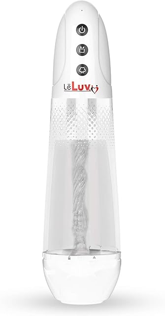 iPump Sucking Masturbator Penis Pump + Magic Sleeve USB Rechargable - White Dots