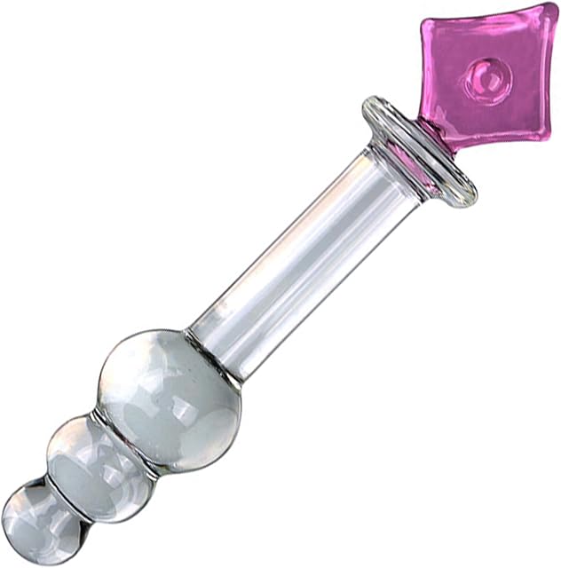 Glass Dildo Crystal Penis Pleasure Wand Female Masturbator Sex Toy,Novelties Dildo Crystal Penis Glass Wand G-spot Stimulation Female Masturbator for Women and Couples(Style 1)