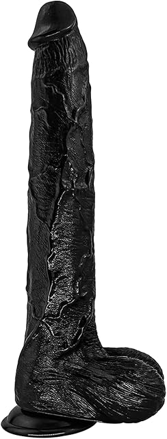 Giant Realistic Dildo, 17 inch Lifelike Huge Big Anal Dildos Sex Toys with Strong Suction Cup for Hands-Free Play, Small Glans Cock with Balls for Vaginal G-spot Stimulation and Anal Play