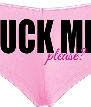 Flirty Begging Fuck Me Please DDLG Pink Boyshort Panties Sexy Underwear