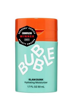 Bubble Skincare Slam Dunk Hydrating Face Moisturizer - Lightweight Face Lotion With Vitamin E + Aloe Vera - Daily Facial Moisturizer for Normal + Dry Skin - Skin Care with Blue Light Protection (50ml)
