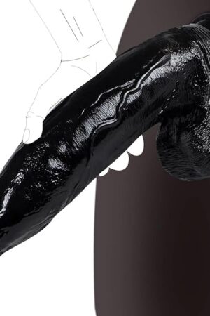 2.83'' Diameter Huge Thick Dildo for G-spot Stimulation Orgasm, 13 inch Big Black Dildo with Strong Suction Cup, Realistic Giant Massive Dildos Penis Adult Sex Toy for Couple Men Women Gay Anal Play