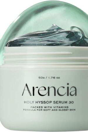 Glow Hyssop Overnight Face Mask Serum - hydrating & Anti-Aging Serum for younger looking Korean Glass Skin, 30% Vitamin A, C, E, 10% Niacinamide, Peptide