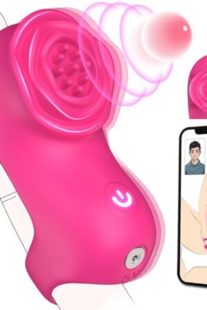 Finger Vibrator Adult Sex Toys - Mini Vibrator Rose Toy with 5 Vibrating + 9 App Modes, Clitoral Nipple Stimulator with Two Vibration Zones, Adult Sex Toys Clitoral Vibrator for Women Couples