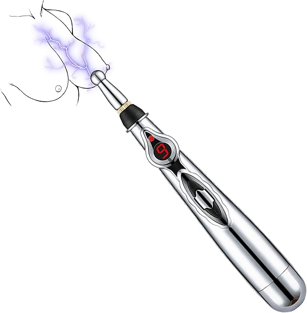 BDSM Toys Electric Shock Stick with 9 Levels Electric Shock Chastity Wand Massage Stick SM Tool Bondage Electrosex Wand Nipples Clitoris Massager Electrical Shocker Kinky Toy for Couple Women Men