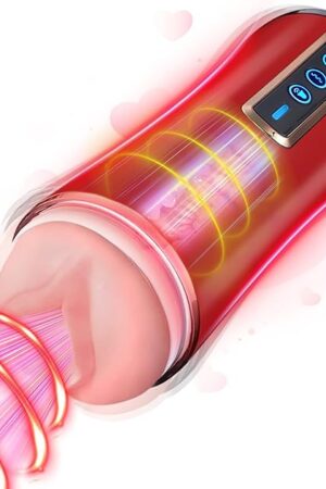 Automatic Male Masterburbatar Hand Free Mastusbafor Life Size Butt Viboators Sucking Adult Toys for Beginners Machine Mastusbar Pocket Puzzy Underwear Yq2 (red)