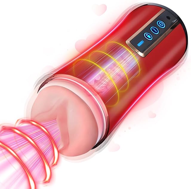 Automatic Male Masterburbatar Hand Free Mastusbafor Life Size Butt Viboators Sucking Adult Toys for Beginners Machine Mastusbar Pocket Puzzy Underwear Yq2 (red)